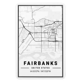 Fairbanks Alaska USA City Travel Magnet
