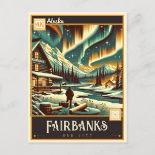 Fairbanks, Alaska   VINTAG Postkarte
