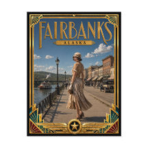 Fairbanks Alaska Vintage Art Deco Golden Age