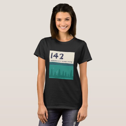Fairbanks City Transit System 142 Magic Bus T-Shirt (Vorne ganz)