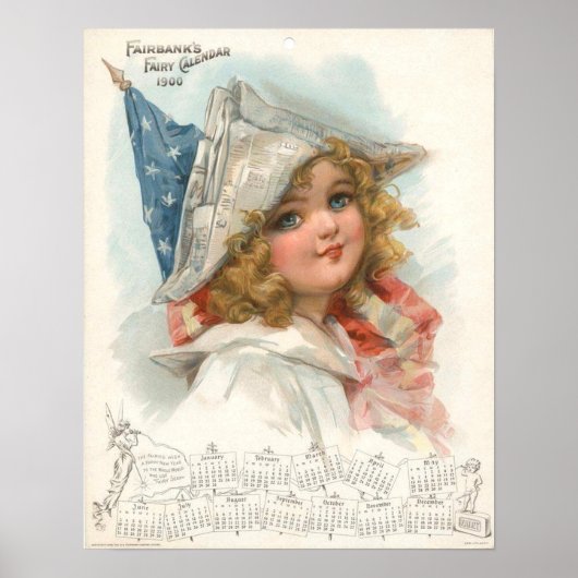Fairbanks Fairy Calendar 1900 Poster (Vorne)