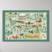 Fairbanks Map Poster (Vorne)