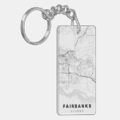 Fairbanks Map Schlüsselanhänger (Vorderseite links)