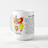 Fairchild-Familien-Wappen Kaffeetasse (Vorderseite Links)