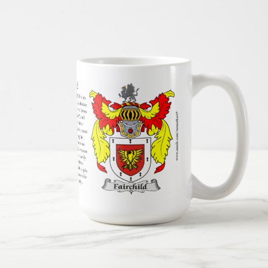Fairchild-Familien-Wappen Kaffeetasse (Rechts)