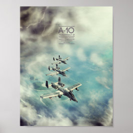 Fairchild Republic A-10 Thunderbolt II poster