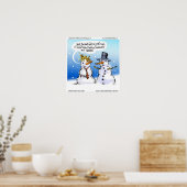 Fairclub für Snowmen Funny Christmas Poster (Küche)