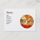 FAIRE DER BLUME Fantasy Red Yellow White Pearl Visitenkarte (Vorderseite)
