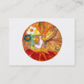 FAIRE DER BLUME Fantasy Red Yellow White Pearl Visitenkarte (Rückseite)