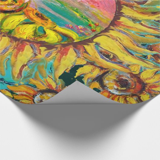 FAIRE DER SONNENBLUMEN SPIELEN LYRA Fantasy Fantas Geschenkpapier (Ecke)