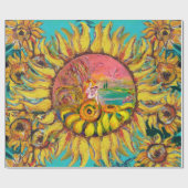 FAIRE DER SONNENBLUMEN SPIELEN LYRA Fantasy Fantas Geschenkpapier (Flach)