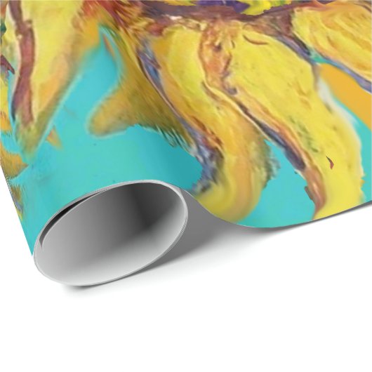 FAIRE DER SONNENBLUMEN SPIELEN LYRA Fantasy Fantas Geschenkpapier (Rolleneckpunkt)