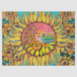 FAIRE DER SONNENBLUMEN SPIELEN LYRA Fantasy Fantas Seidenpapier
