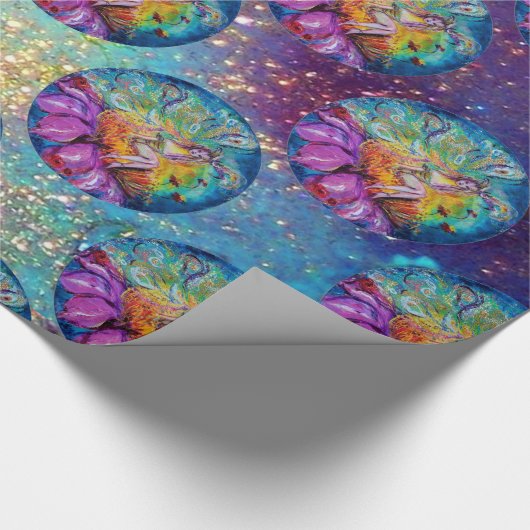 FAIRE IN DER NACHT - MAGIC BUTTERFLY PFLANZE GESCHENKPAPIER (Ecke)