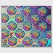 FAIRE IN DER NACHT - MAGIC BUTTERFLY PFLANZE GESCHENKPAPIER (Flach)