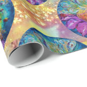 FAIRE IN DER NACHT - MAGIC BUTTERFLY PFLANZE GESCHENKPAPIER (Rolleneckpunkt)