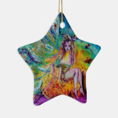 FAIRE IN DER NACHT VIBRANT BLUE SAPPHIRE Gem Keramikornament (Rechts)