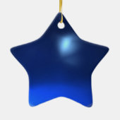 FAIRE IN DER NACHT VIBRANT BLUE SAPPHIRE Gem Keramikornament (Hinten)