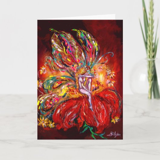 FAIRE IN RED FEIERTAGSKARTE (Vorderseite)