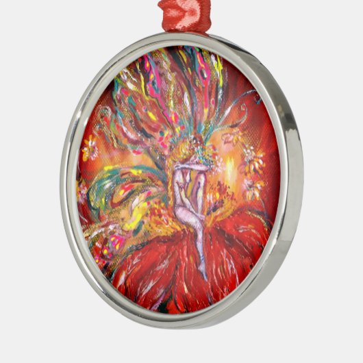 FAIRE IN RED SILBERNES ORNAMENT (Links)