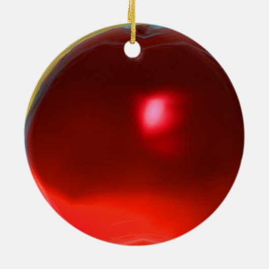 FAIRE IN RED VIBRANT RUBY KERAMIK ORNAMENT (Hinten)