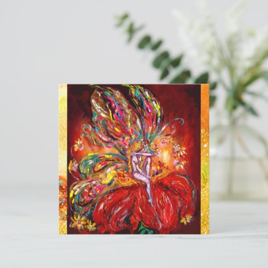 FAIRE IN ROT, Eismetallisch, gelb grün Ankündigung (Stehend Vorderseite)