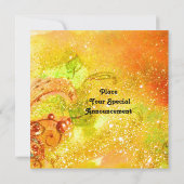 FAIRE IN ROT, Eismetallisch, gelb grün Ankündigung (Rückseite)