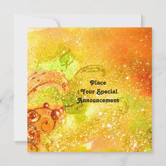 FAIRE IN ROT, Eismetallisch, gelb grün Ankündigung (Rückseite)