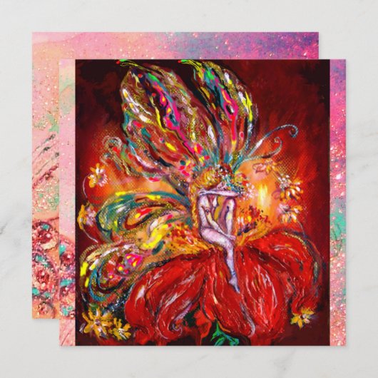 FAIRE IN ROT-Gelb-Grün-Rosa Ankündigung (Vorne/Hinten)