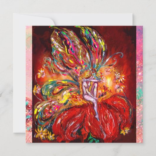 FAIRE IN ROT-Gelb-Grün-Rosa Ankündigung (Vorderseite)