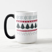 Faire Isle Weihnachtspullover Tasse (Links)