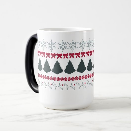 Faire Isle Weihnachtspullover Tasse (Vorderseite Links)