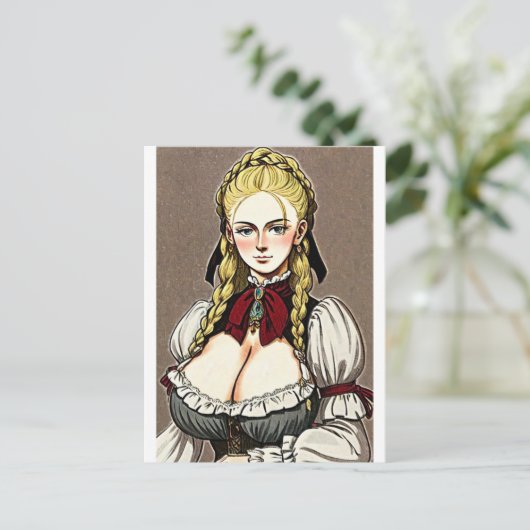 Faire Maiden 9 Postkarte (Stehend Vorderseite)