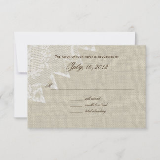 Faire Reaktion der Länder RSVP Karte