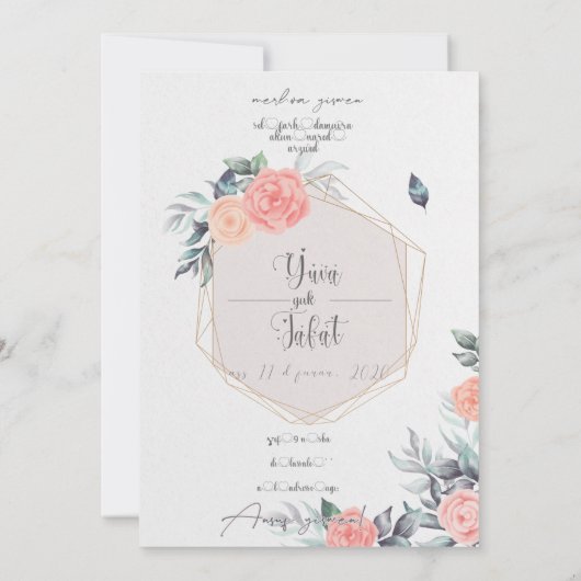 faire Teil Ehe en kabyle! Einladung (Rückseite)