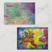 FAIRE UND GRIFFIN Fantasy Watercolor Blue Visitenkarte (Vorne/Hinten)