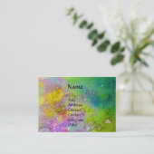 FAIRE UND GRIFFIN Fantasy Watercolor Visitenkarte (Stehend Vorderseite)