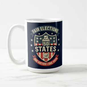 Faire Wahlen 1 Nation 1 Votum Design Kaffeetasse