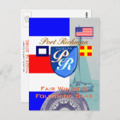 Faire Winde und die folgenden Seen Port Richman Postkarte (Vorne/Hinten)