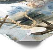 Faire Winde und folgende Seefahrtschiffe Poster (Ecke)