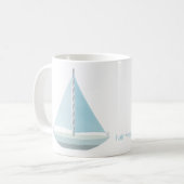 Faire Windverhältnisse und Tasse von Segelbooten (Vorderseite Links)