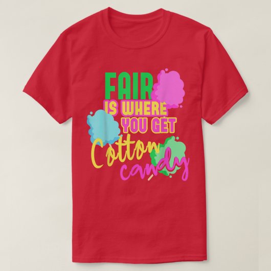 Fairer Cotton Candy Floss T-Shirt (Design vorne)