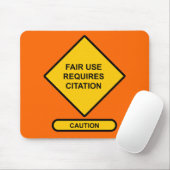 Fairer Gebrauch erfordert Zitat Mousepad (Mit Mouse)