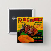 Fairer Grund Yam LabelBreaux Bridge, LA Button (Vorne & Hinten)