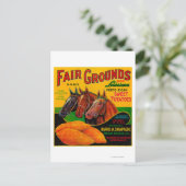 Fairer Grund Yam LabelBreaux Bridge, LA Postkarte (Stehend Vorderseite)