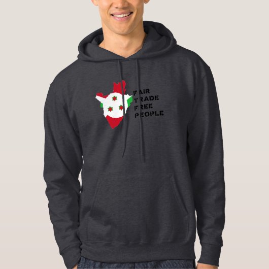 Fairer Handel: Burundi-Sweatshirt Hoodie (Vorderseite)