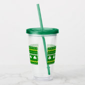 Fairer Isle Clover Acrylic Tumbler Acryltrinkbecher (Links)