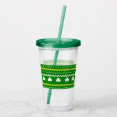 Fairer Isle Clover Acrylic Tumbler Acryltrinkbecher (Rückseite)