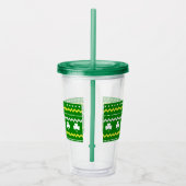 Fairer Isle Clover Acrylic Tumbler Acryltrinkbecher (Rechts)