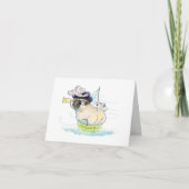 Fairer Mops viel Glück-Karte Karte (Vorderseite)